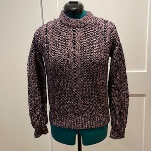 Scotch & Soda Pink and Black Chunky Rib Knit Sweater Size S